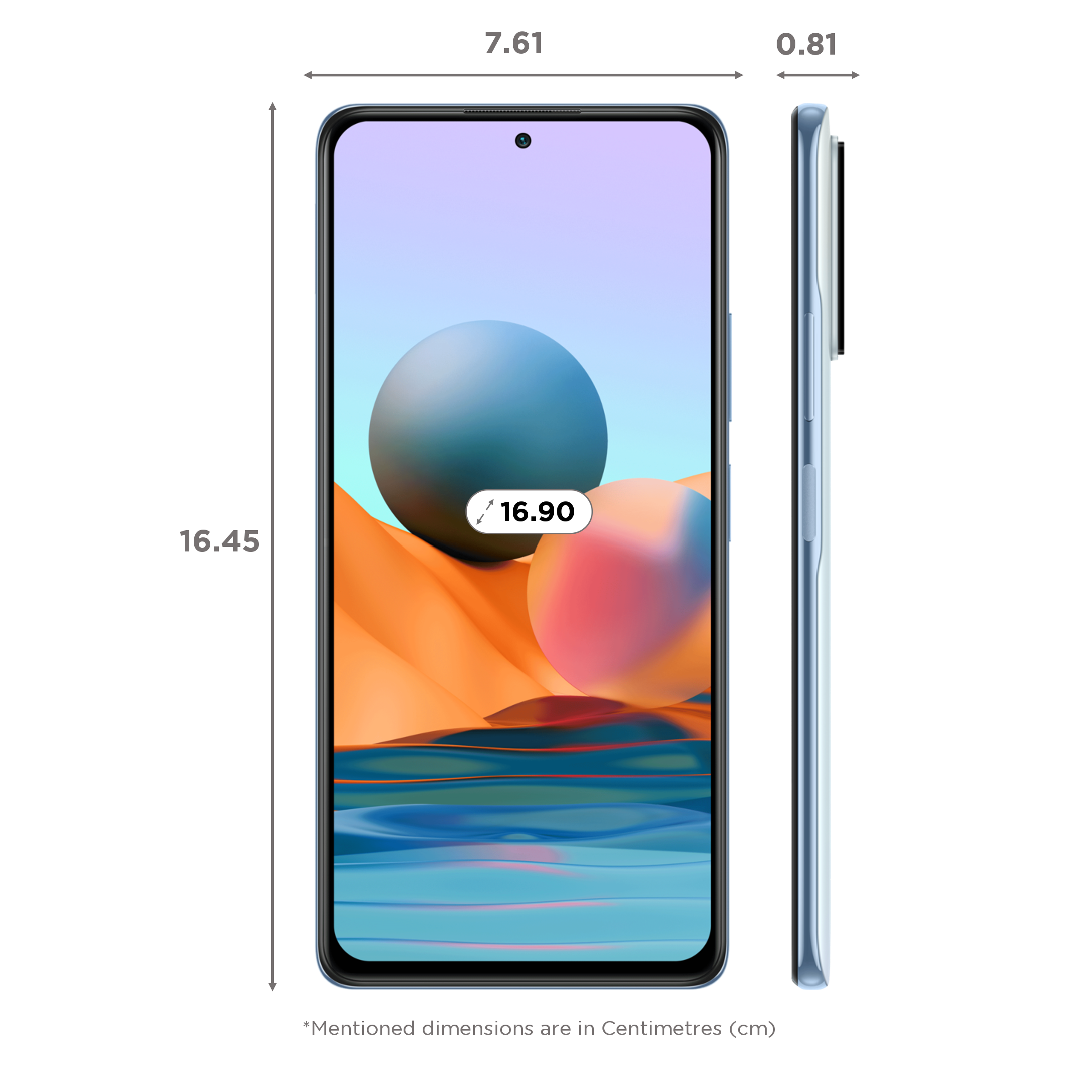 Buy Redmi Note 10 Pro (6GB RAM, 128GB, Glacial Blue) Online - Croma